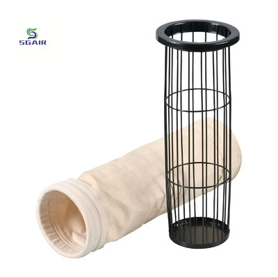 Filtro de bolsas de polvo de fibra de vidrio Resistente al calor con una eficiencia del 55% al 95%
