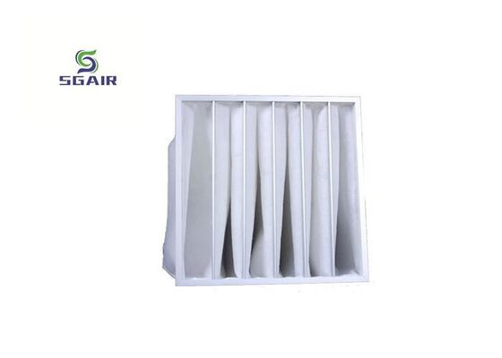 Filtro de bolsa de aluminio blanco de 1 micrón F5, filtro de eficiencia media
