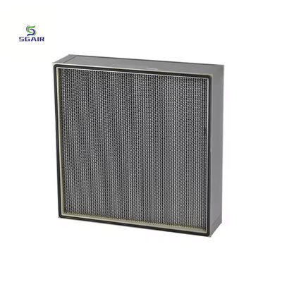 Filtros de purificador de aire de acero galvanizado rígido de cabecera única MERV 9 110 Pa
