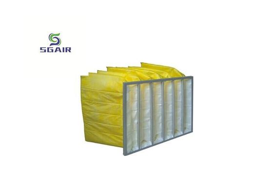 Filtro de bolsa Hepa de vacío de compresión galvanizado hecho de polipropileno