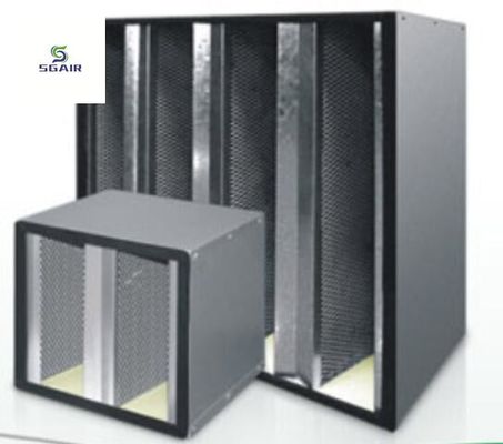 Filtro de aire combinado de carbón activado tipo V. Más flujo de aire en un espacio limitado. Fácil de instalar.
