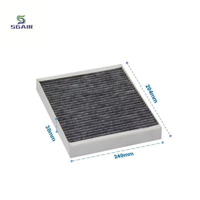 99.99% Filtro de aire de carbón activado con baja resistencia y gran capacidad de adsorción