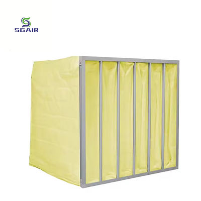 F7 Filtro de aire de bolsillo de pequeño volumen Gran capacidad de contención de suciedad