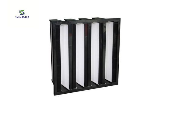 Filtros de aire plissados de alta eficiencia de filtración F9 12x24x12 para salas limpias