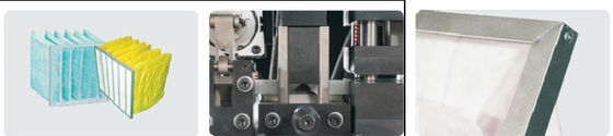 Máquina de fabricación de filtros de bolsillo de forma totalmente automática de marco exterior de corte lateral