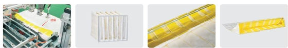 Equipo de producción de filtros totalmente automático de 380 V / máquina de fabricación de bolsas de filtro