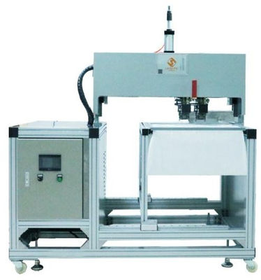 Máquina de remachamiento semiautomática de doble cabeza tipo de brida perforadora