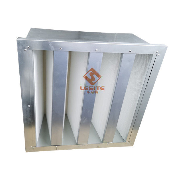 Filtros de purificador de aire de acero galvanizado rígido de cabecera única MERV 9 110 Pa