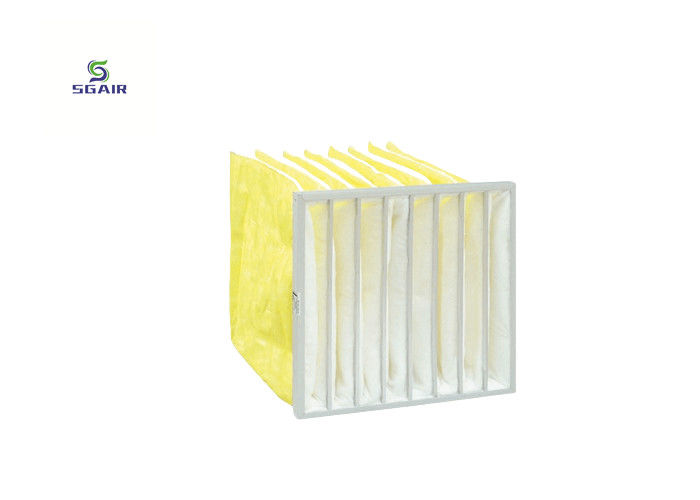 Estructura sólida de filtro de bolsa de aluminio Todo el marco de metal Hepa 14 Filtro 500mm