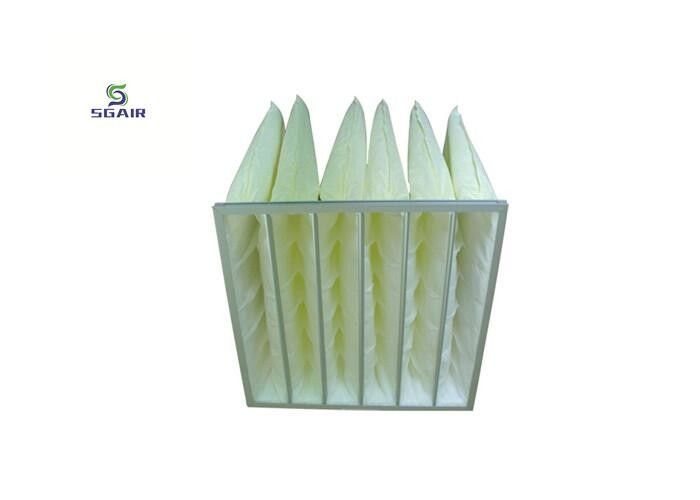 F6 El filtro de bolsa de aluminio de sellado por ultrasonidos tiene una larga vida útil