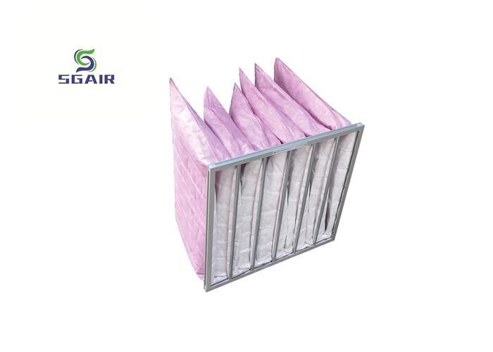 Buena permeabilidad al aire F8 filtro de bolsa de aluminio para habitación sin polvo