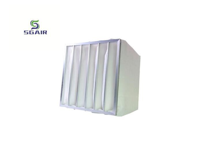 99.97% F9 filtro de bolsa de aluminio, filtro de fibra sintética para aire acondicionado