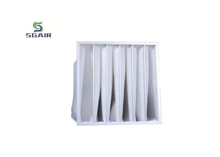 Filtro de bolsa de aluminio blanco de 1 micrón F5, filtro de eficiencia media