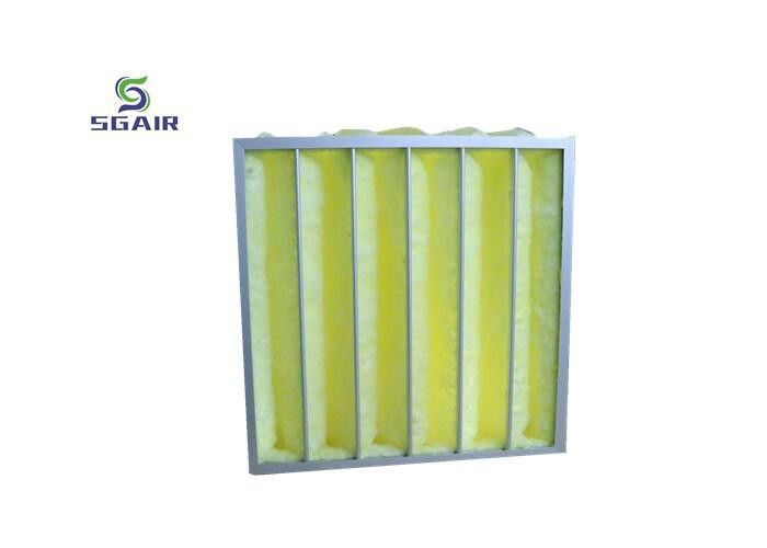 Filtro de bolsa de aluminio G3 99,97% con gran área de medios y capacidad de retención de polvo