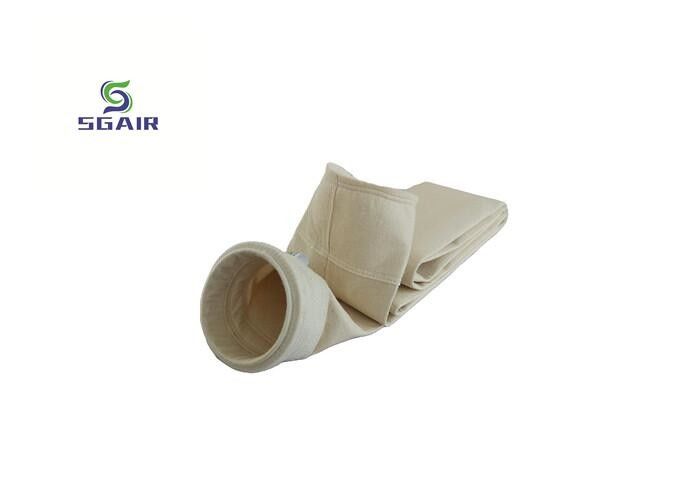 Filtro de bolsas de polvo de fibra de vidrio de polipropileno de color natural con certificación CE