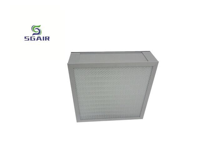 Panel de filtro de fibra sintética 99,99% Hepa para aire acondicionado