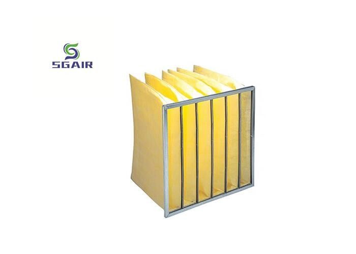 T en forma de hebilla aspiradora Hepa bolsas de filtro H13 para el marco de perfil de aluminio