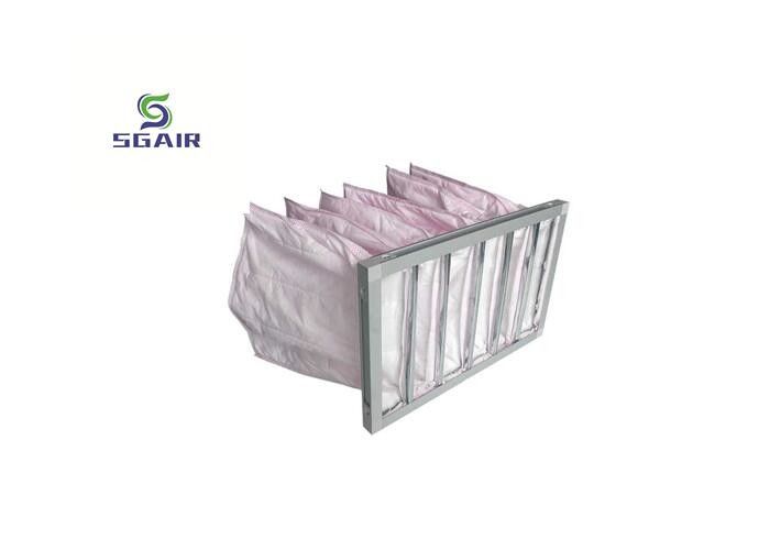F5 Filtro de aire de bolsa hepa 45% Comercial con gran capacidad de retención de polvo