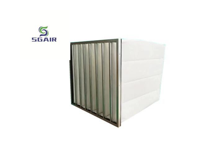 Adesivo libre de formaldehído Hepa Bolsa de filtro de aire Resistente al fuego 2,5 mm