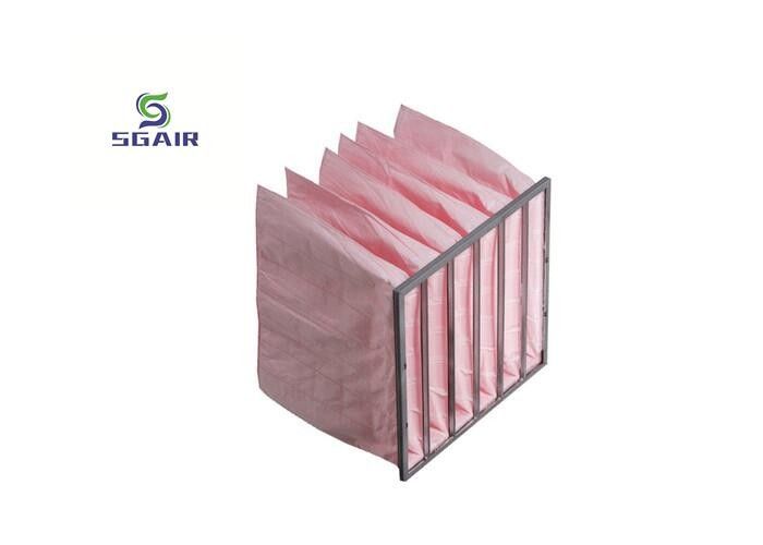 Fibra de vidrio Material Hepa Bolsa de filtro de aire 99.97% Personalizado