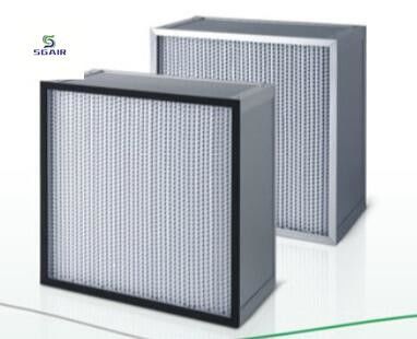 Filtro HEPA de pliegue profundo para sistemas de ventilación industrial