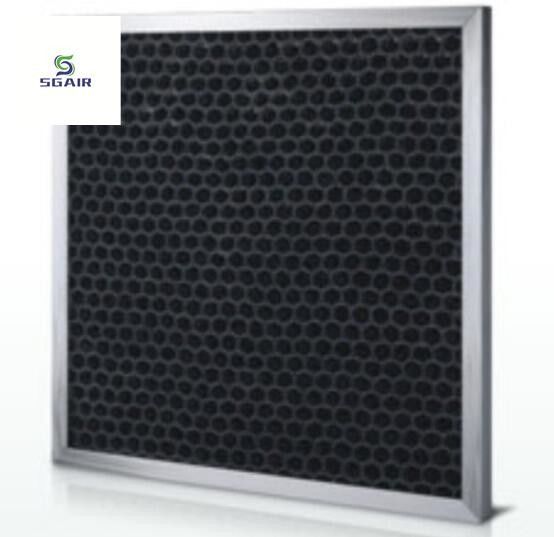 Filtro de aire de carbono activado de panal de miel mejor adsorción y rendimiento aerodinámico
