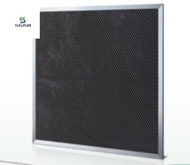 Acero galvanizado de carbono activado plancha de filtro de aire marco y rejilla es reutilizable