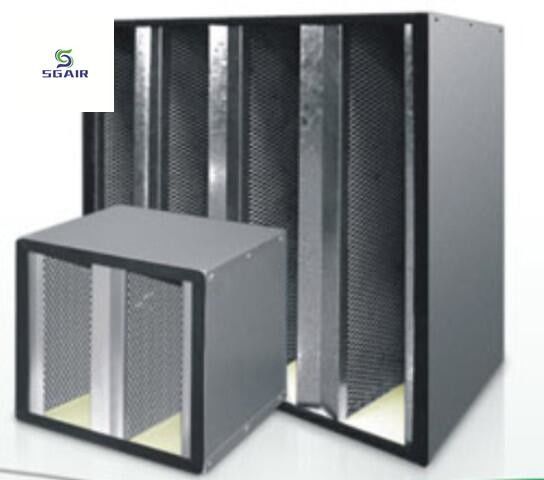 Filtro de aire combinado de carbón activado tipo V. Más flujo de aire en un espacio limitado. Fácil de instalar.