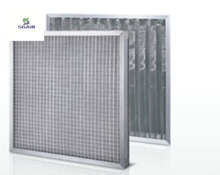 Prefiltro de malla metálica de capas múltiples con malla de aluminio ondulado y malla SS