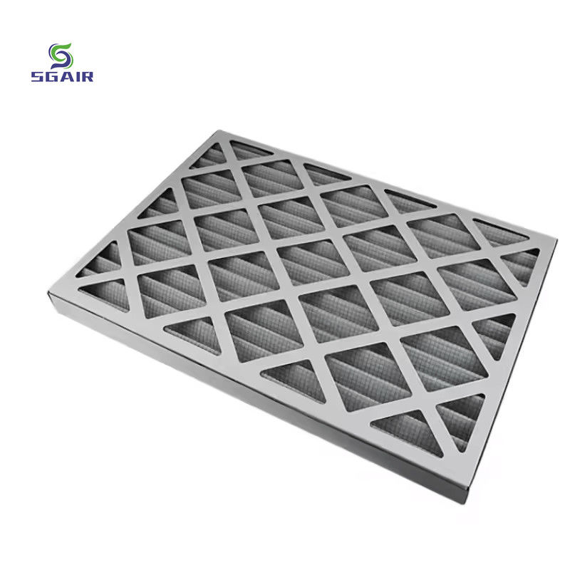 Efecto grueso F6 Aire acondicionado Hepa filtros de tipo plegable filtro de panel pliado