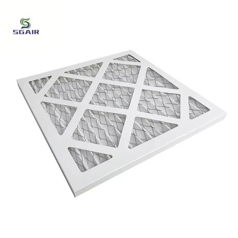 MERV 11 13 Cuadro de cartón Plissado Filtro de aire de horno AC personalizado para sistemas HVAC