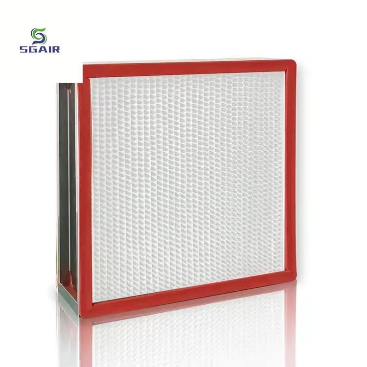 Cuadro de acero filtro de aire de alta temperatura inoxidable con alta eficiencia y filtración de precisión