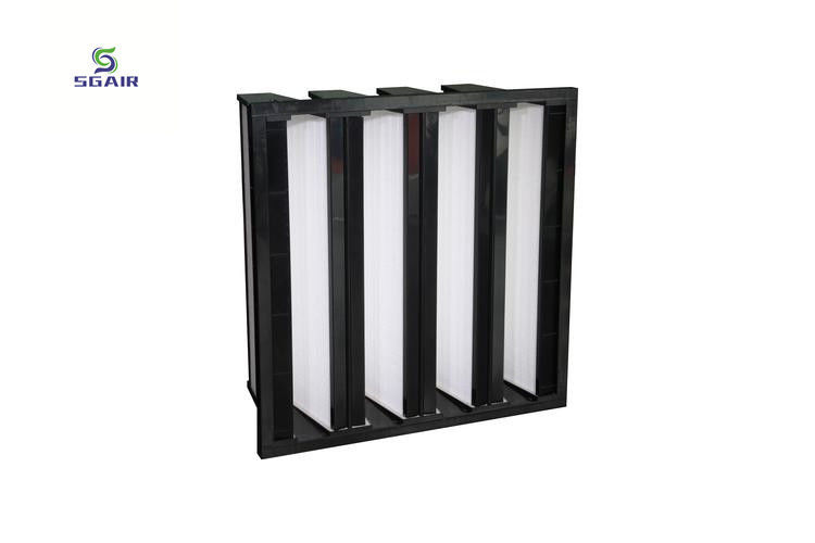 Filtros de aire plissados de alta eficiencia de filtración F9 12x24x12 para salas limpias