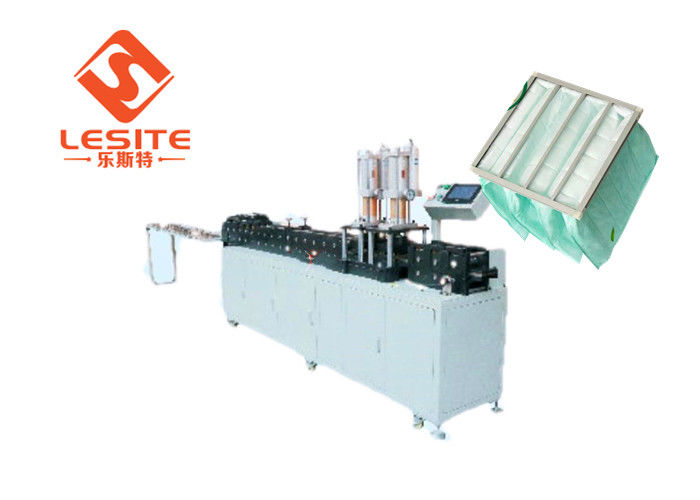 380V / 50Hz de suministro de energía Filtro de aire máquina de fabricación de marcos con sistema de control Omron tamaño del marco personalizable