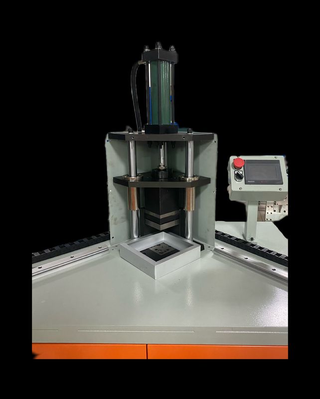 Máquina para la fabricación de filtros de aire industriales con marco interior semiautomático